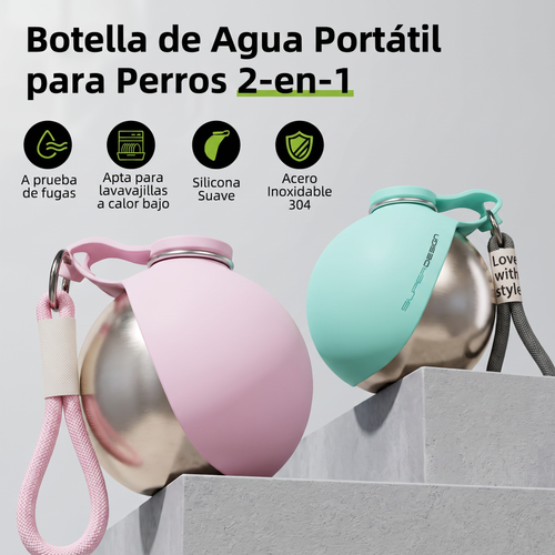 Botella portable 2 en 1