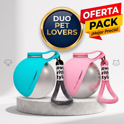 Botella portable 2 en 1