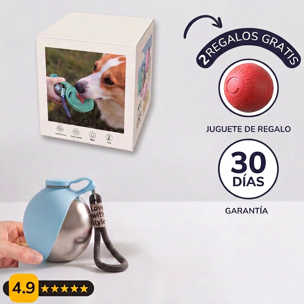 Botella portable 2 en 1