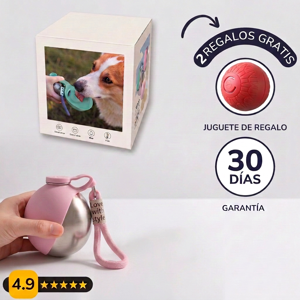 Botella portable 2 en 1
